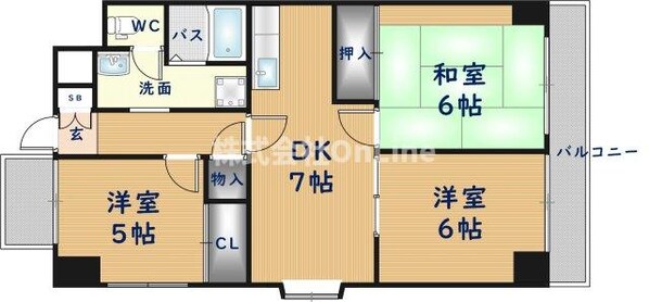 オリエントマンションの物件間取画像